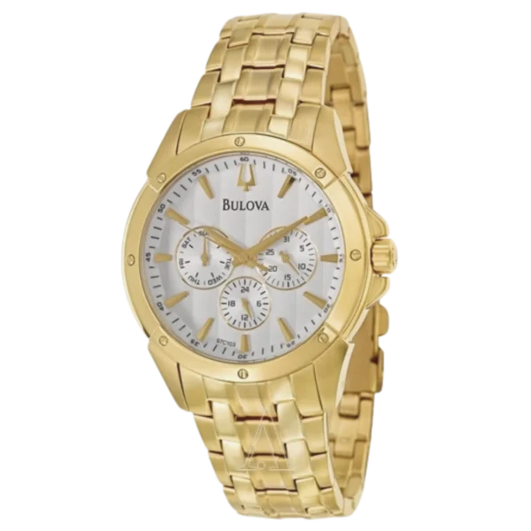 Relógio Bulova Masculino Analógico Metal Dourado -  WB21927H - Imagem 3