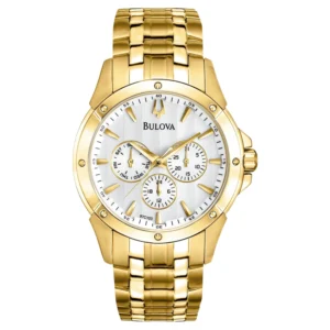Relógio Bulova Masculino Analógico Metal Dourado -  WB21927H