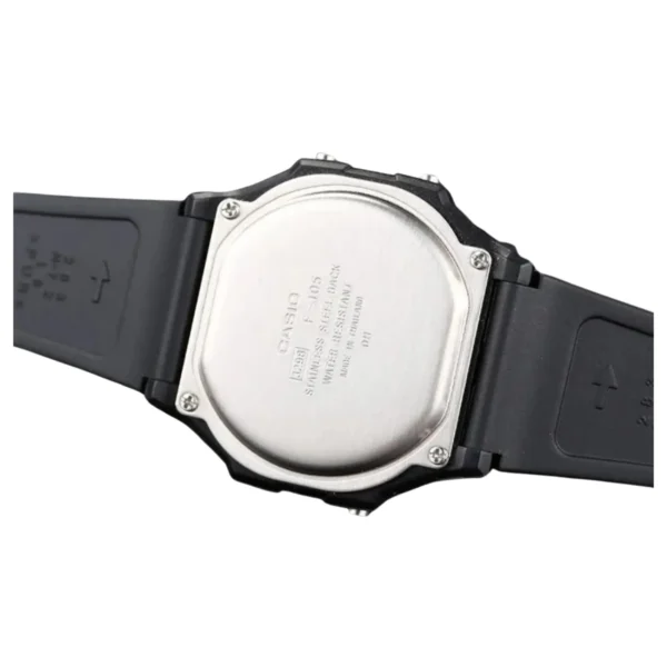 Relógio Casio Unissex Digital Resina Preto -  F-105W-1ADF-SC - Imagem 4