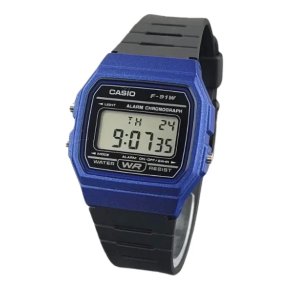 Relógio Casio Unissex Digital Resina Bicolor - F-91WM-2ADF-SC - Imagem 3