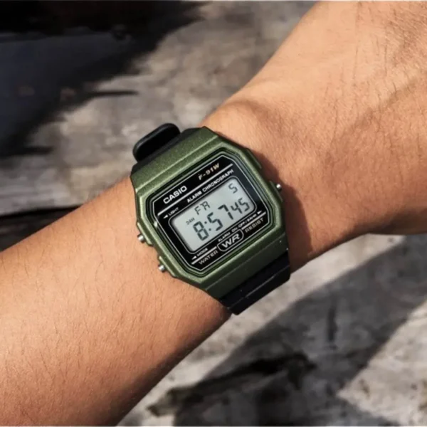 Relógio Casio Unissex Digital Resina Bicolor- F-91WM-3ADF-SC - Imagem 2