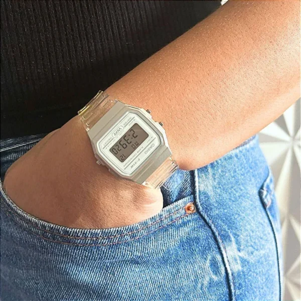 Relógio Casio Unissex Digital Resina Bicolor - F-91WS-7DF-SC - Imagem 2