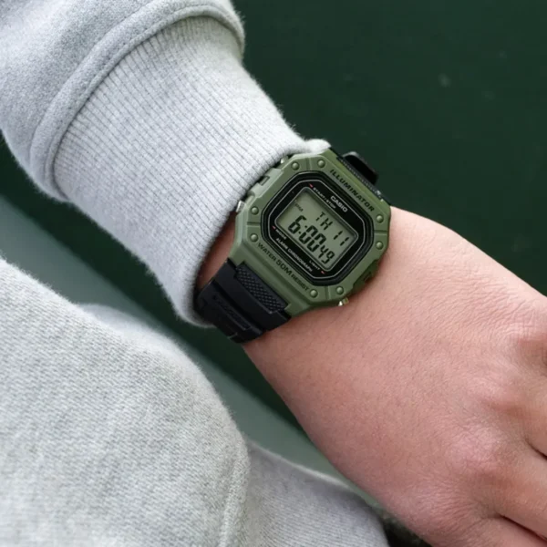 Relógio Casio Unissex Digital Resina Bicolor - W-218H-3AVDF-SC - Imagem 2