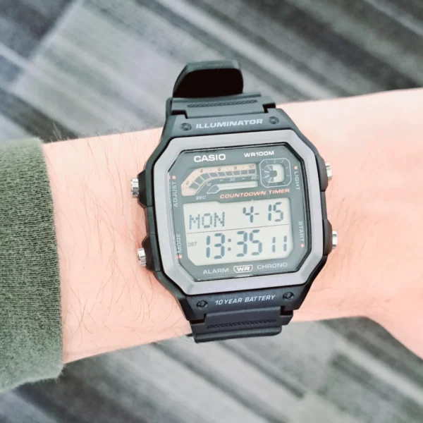 Relógio Casio Unissex Digital Resina Bicolor - WS-1600H-1AVDF-SC - Imagem 2