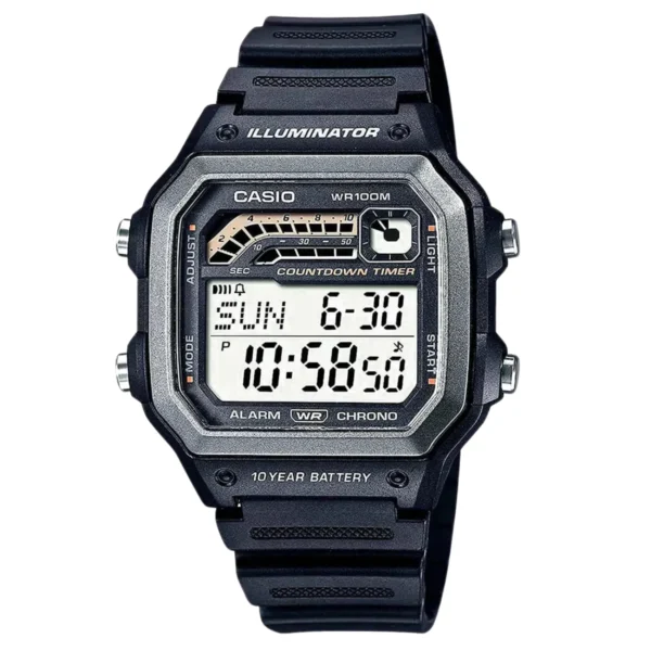 Relógio Casio Unissex Digital Resina Bicolor - WS-1600H-1AVDF-SC