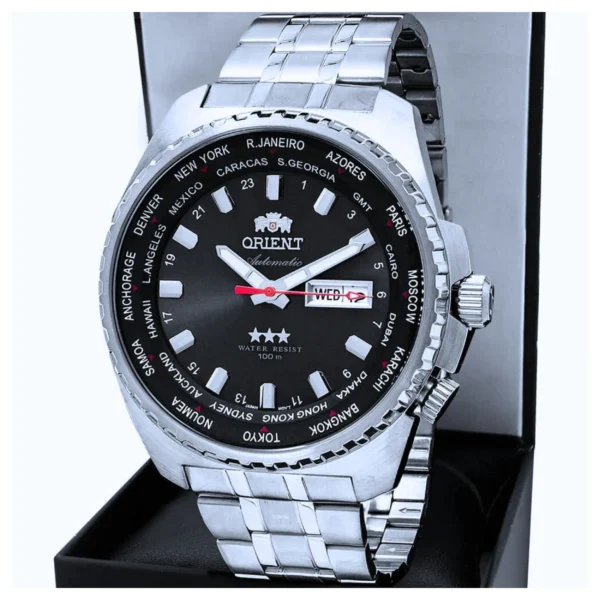 Relógio Orient Masculino Automático Metal Prata -  469SS057F P1SX - Imagem 4