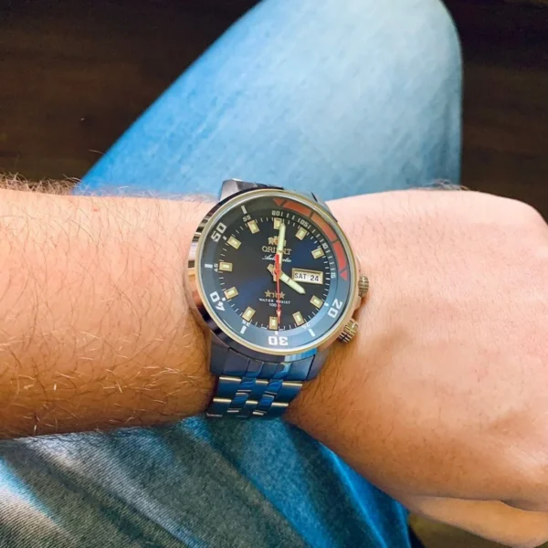 Relógio Orient Masculino Automático Metal Prata -  469SS058F D1SX - Imagem 2