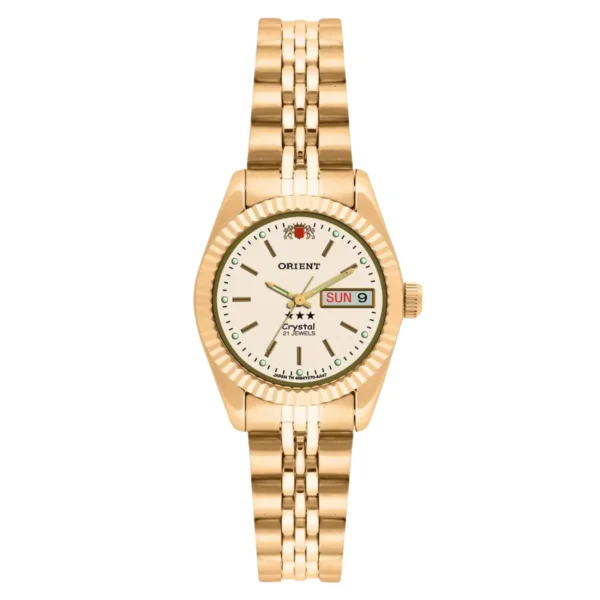 Relógio Orient Feminino Automático Metal Dourado -  559EB1NH C1KX