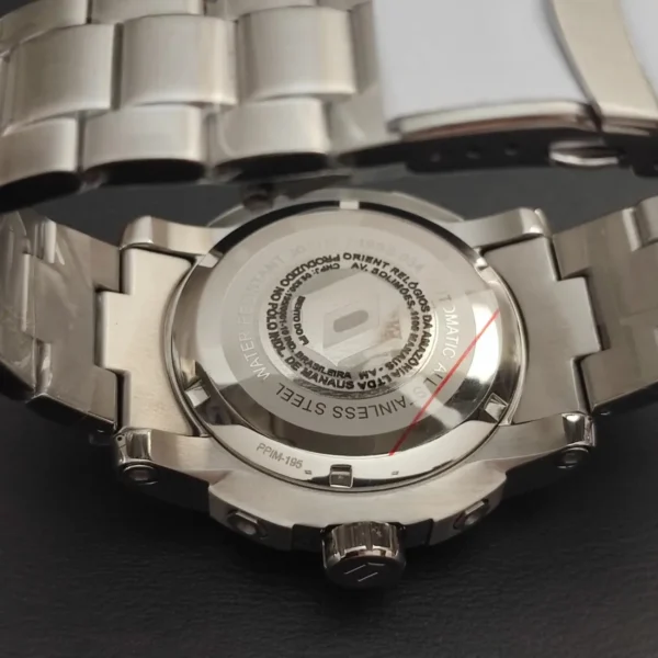 Relógio Orient Masculino Automático Metal Prata -  F49SS034 D1SX - Imagem 7