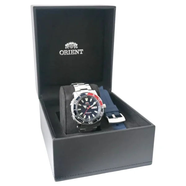 Relógio Orient Masculino Automático Metal Prata -  F49SS034 D1SX - Imagem 5