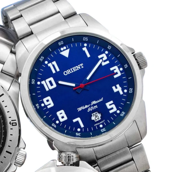 Relógio Orient Masculino Analógico Metal Prata -  MBSS1154A D2SX - Imagem 3