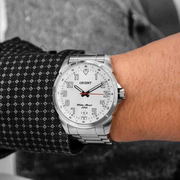 Relógio Orient Masculino Analógico Metal Prata - MBSS1154A S2SX - Imagem 2