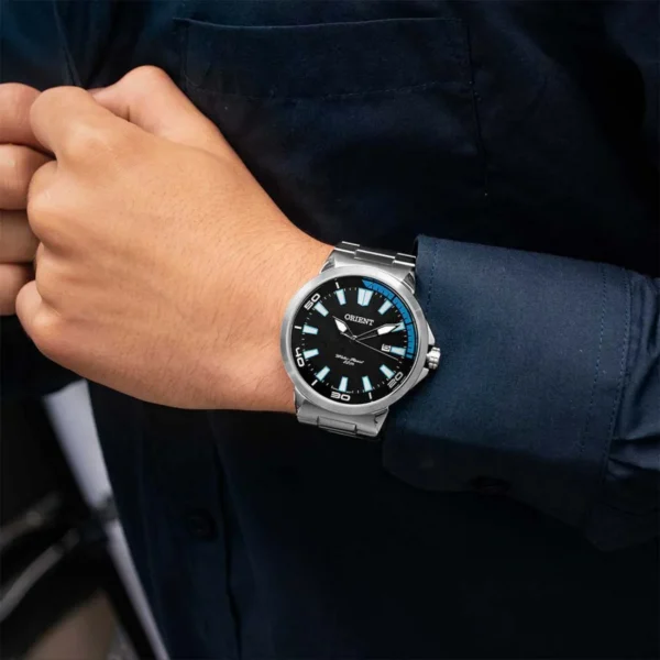 Relógio Orient Masculino Analógico Metal Prata -  MBSS1196A PASX - Imagem 2