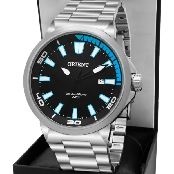 Relógio Orient Masculino Analógico Metal Prata -  MBSS1196A PASX - Imagem 3