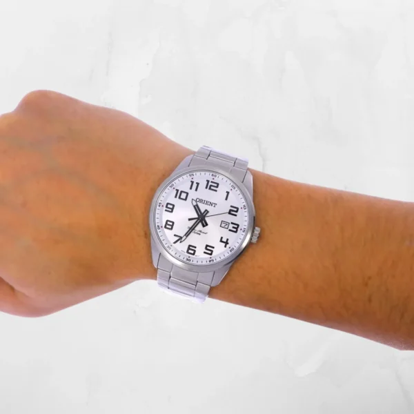 Relógio Orient Masculino Analógico Metal Prata -  MBSS1271 S2SX - Imagem 2