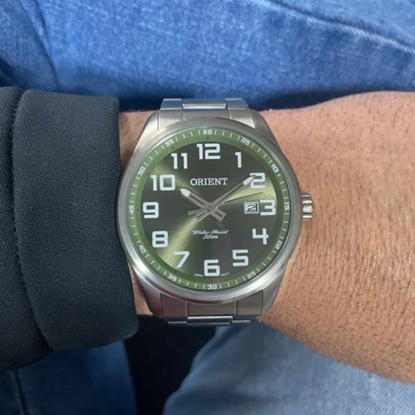 Relógio Orient Masculino Analógico Metal Prata -  MBSS1271 E2SX - Imagem 2