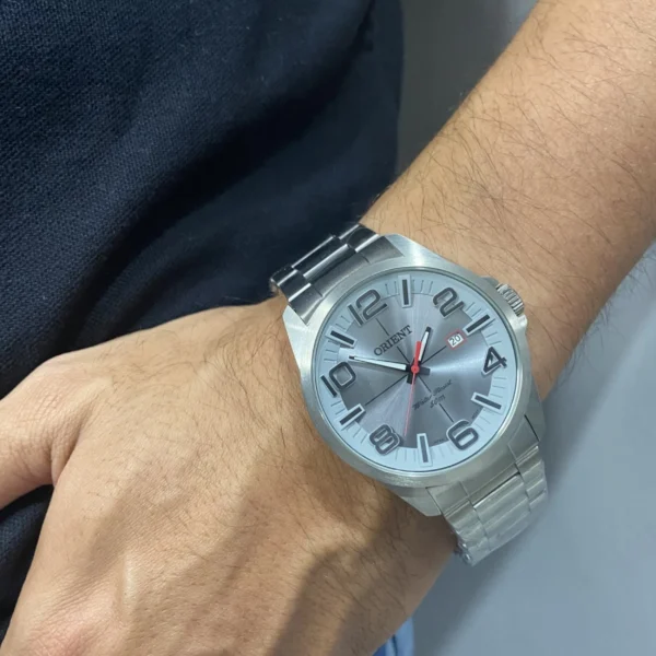 Relógio Orient Masculino Analógico Metal Prata -  MBSS1289 G2SX - Imagem 2