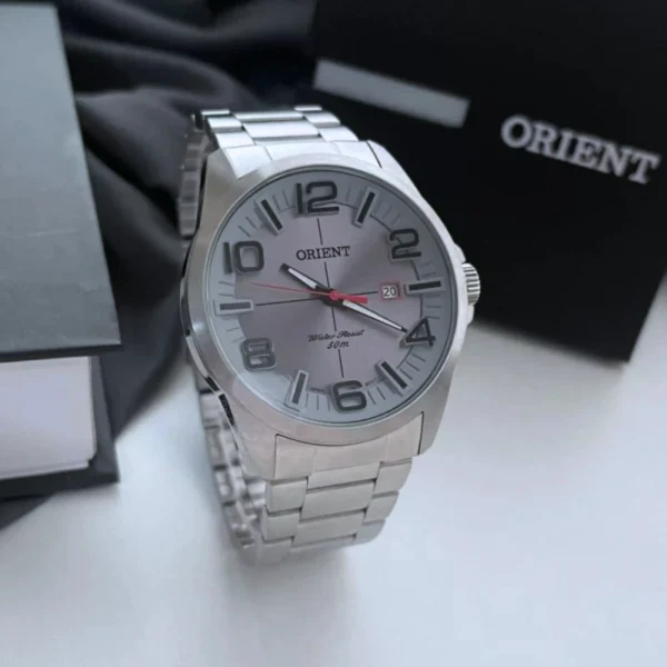 Relógio Orient Masculino Analógico Metal Prata -  MBSS1289 G2SX - Imagem 4