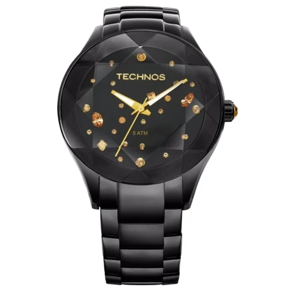 Relógio Technos Feminino Analógico Metal Preto - 2039AUDTM/1P