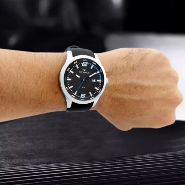 Relógio Technos Masculino Analógico Silicone Preto - 2115KPT/8A - Imagem 2