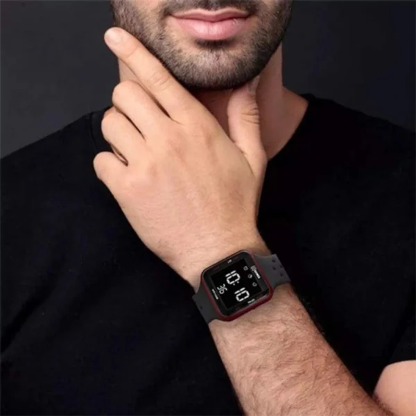 Relógio X-Watch Masculino Digital Silicone Preto - XGPPD101W PXPX - Imagem 2