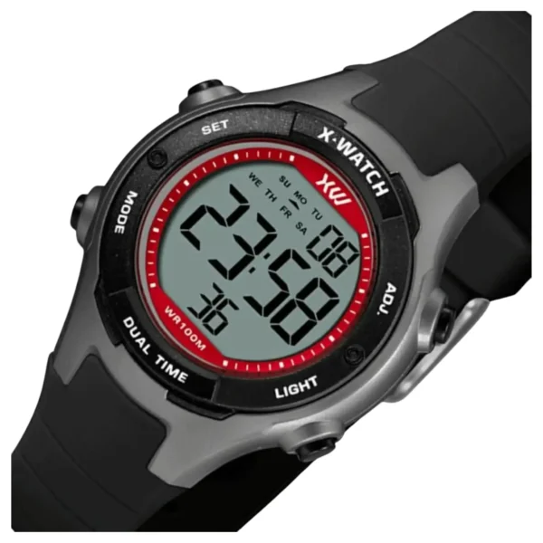 Relógio X-Watch Unissex Digital Silicone Preto - XKPPD093 BXPX - Imagem 2