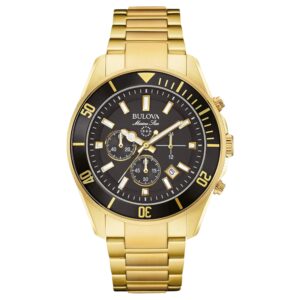Relógio Bulova Masculino Cronográfo Metal Dourado - 98B250