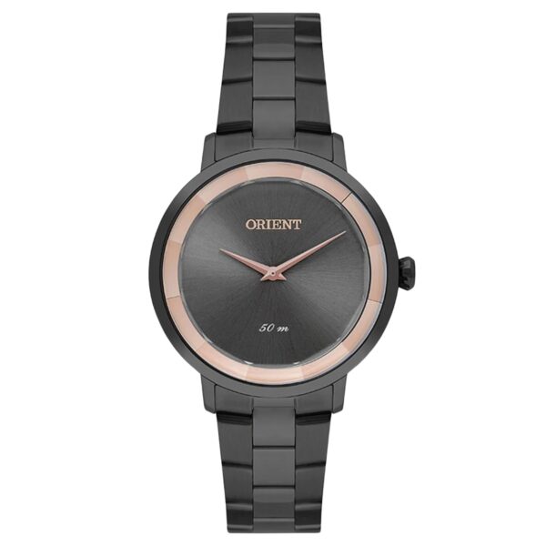 Relógio Orient Feminino Analógico Metal Preto -  FYSS0005 G1GX