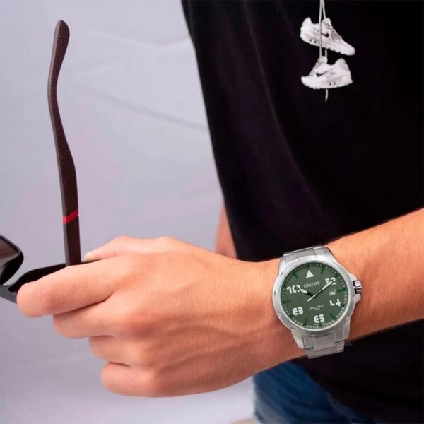 Relógio Orient Masculino Analógico Metal Prata -  MBSS1195A E2SX - Imagem 2