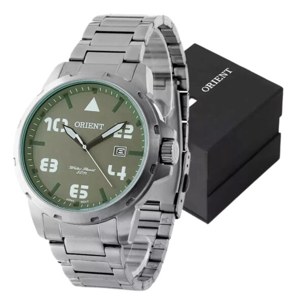 Relógio Orient Masculino Analógico Metal Prata -  MBSS1195A E2SX - Imagem 4