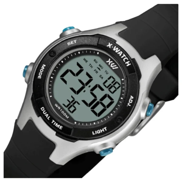 Relógio X-Watch Unissex Digital Silicone Preto - XKPPD094 BXPX - Imagem 3